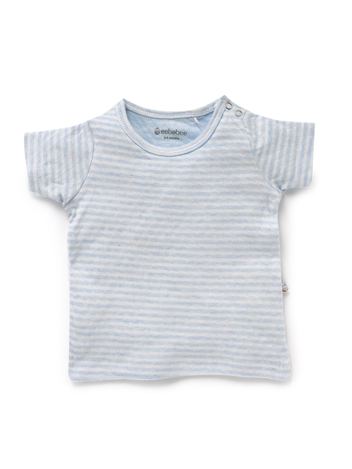 BABY BOYS STRIPED TEE & DENIM SHORTS SET