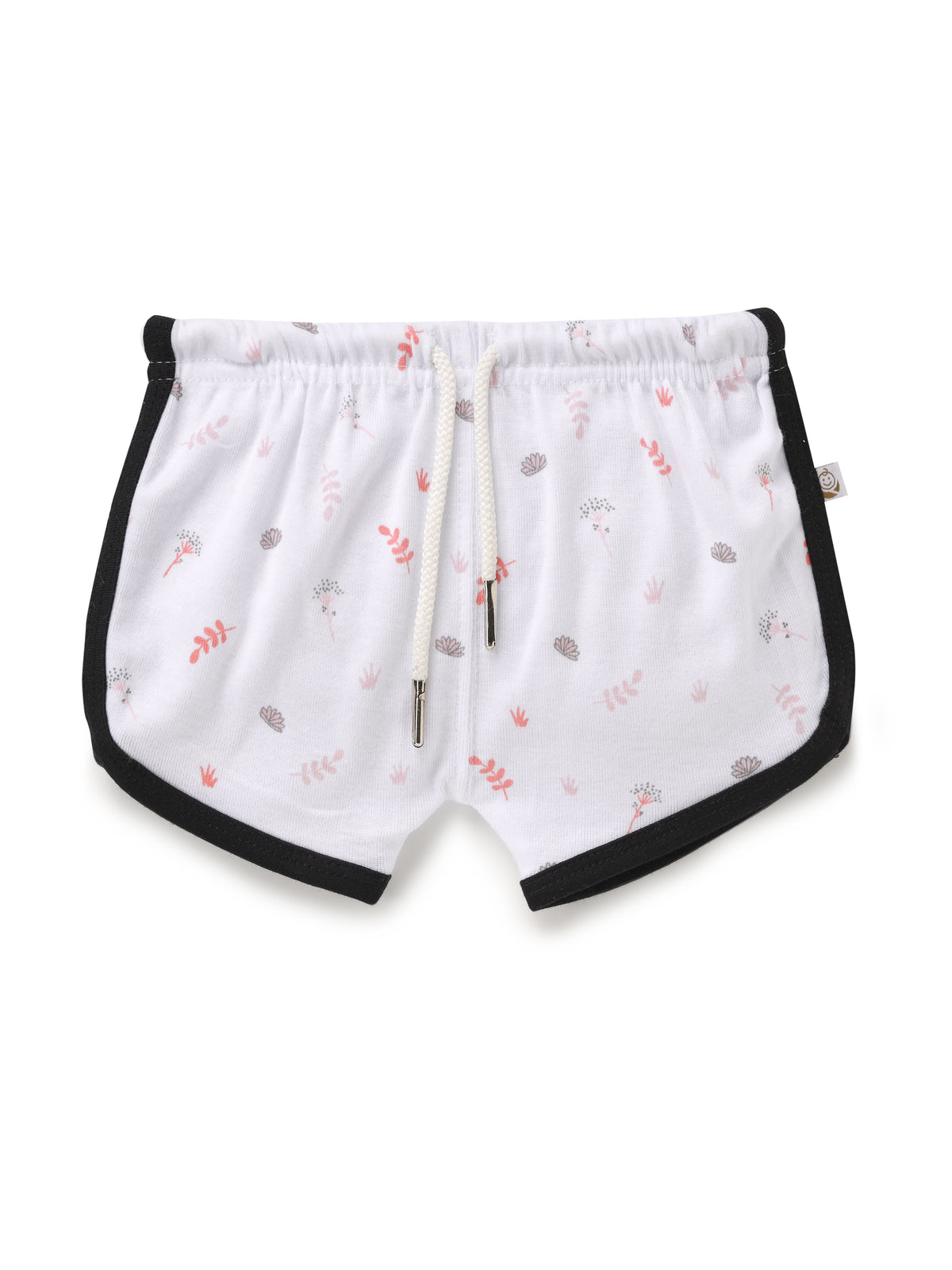 Sleeveless white & black border jabla set for baby
