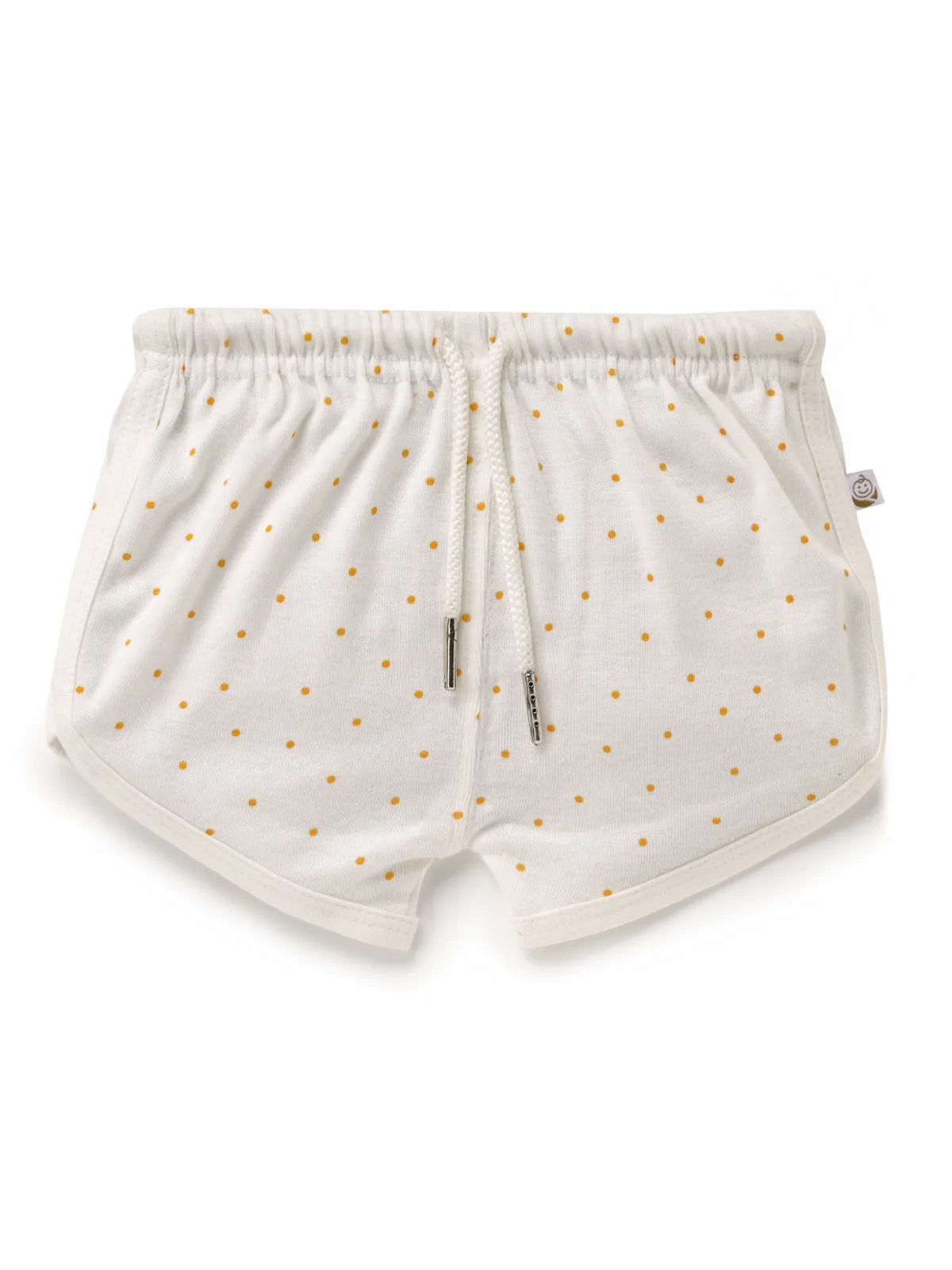 Sleeveless dot pattern in cream  cotton jabla set for baby