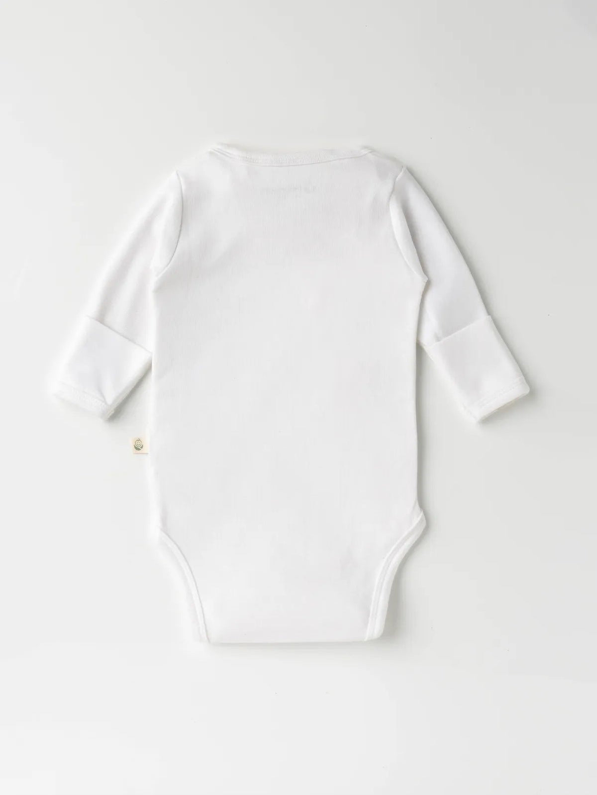 Full sleeve pure white cross button  bodysuit  for baby