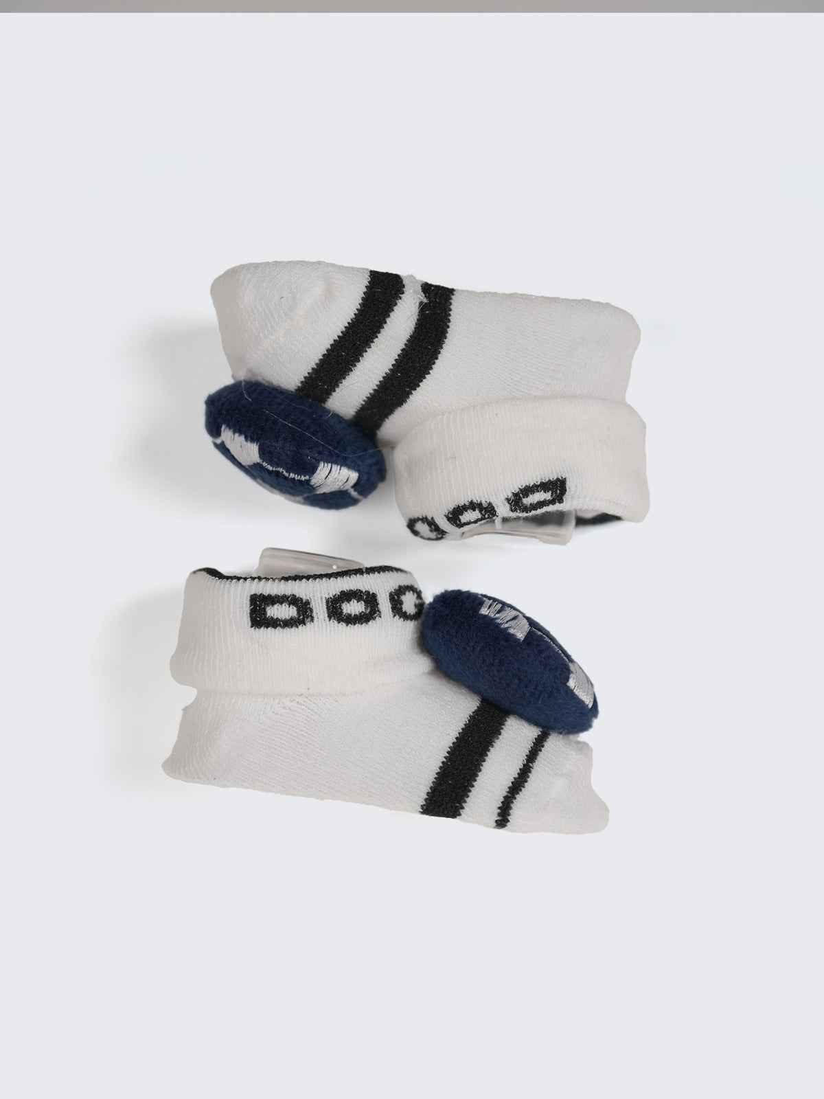 Baby Plush Rattle Socks Football & Bear Design
