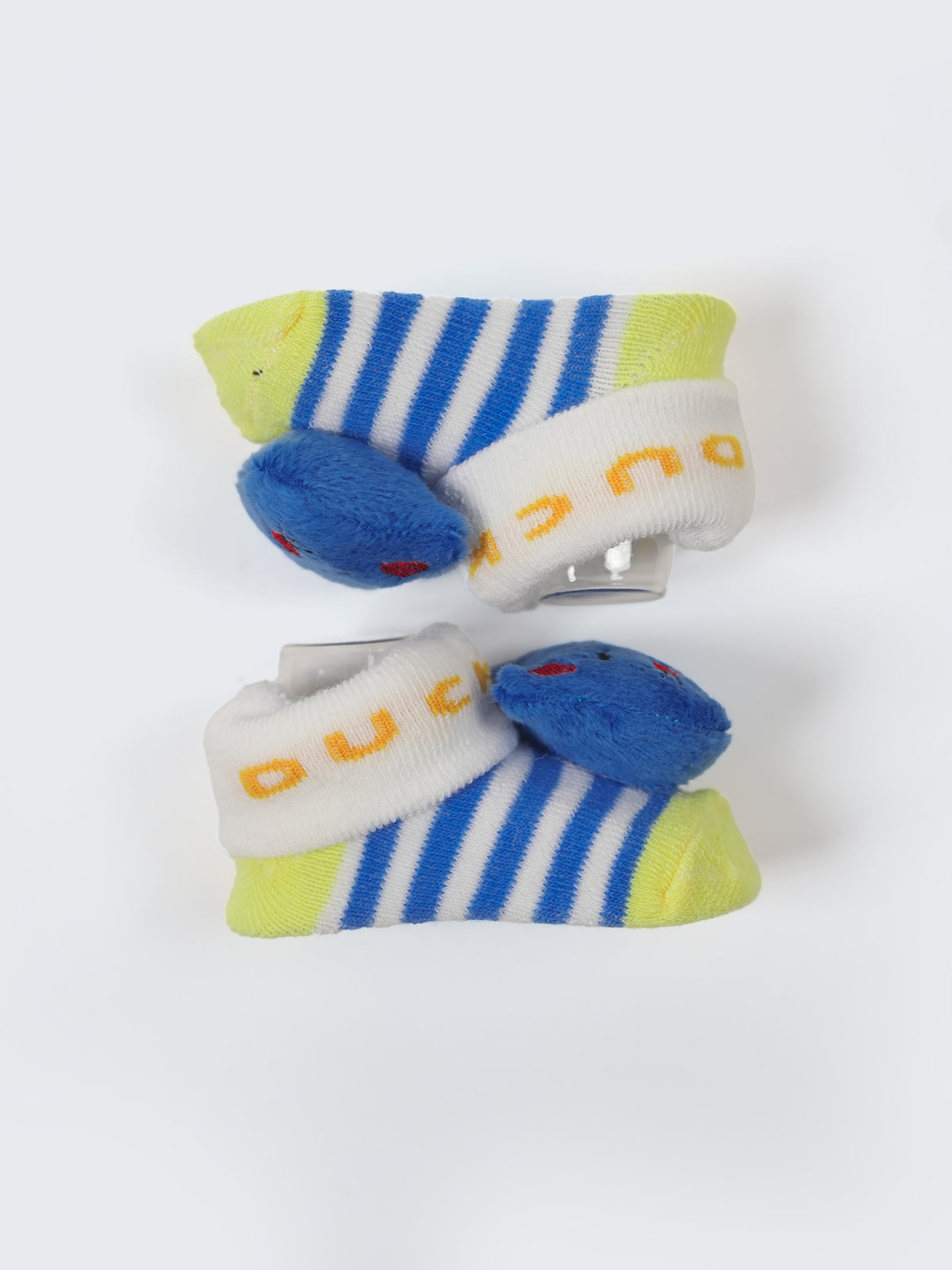 Baby Plush Rattle Socks Strawberry & Cat Design