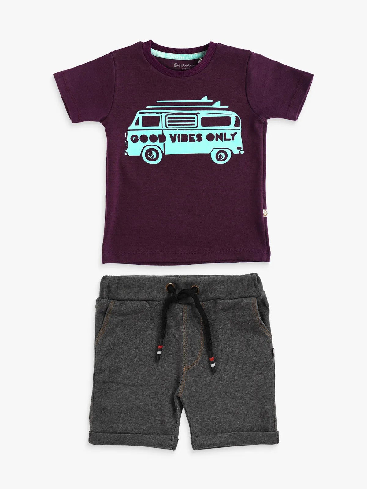 DENIM SHORTS & TEE SET