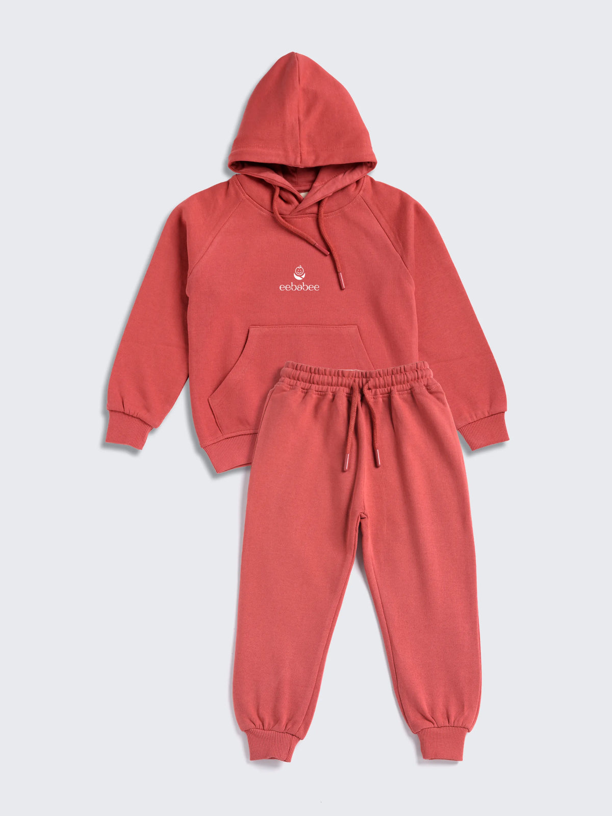 Solid Comfort Hooded Tracksuit – Rust Edition