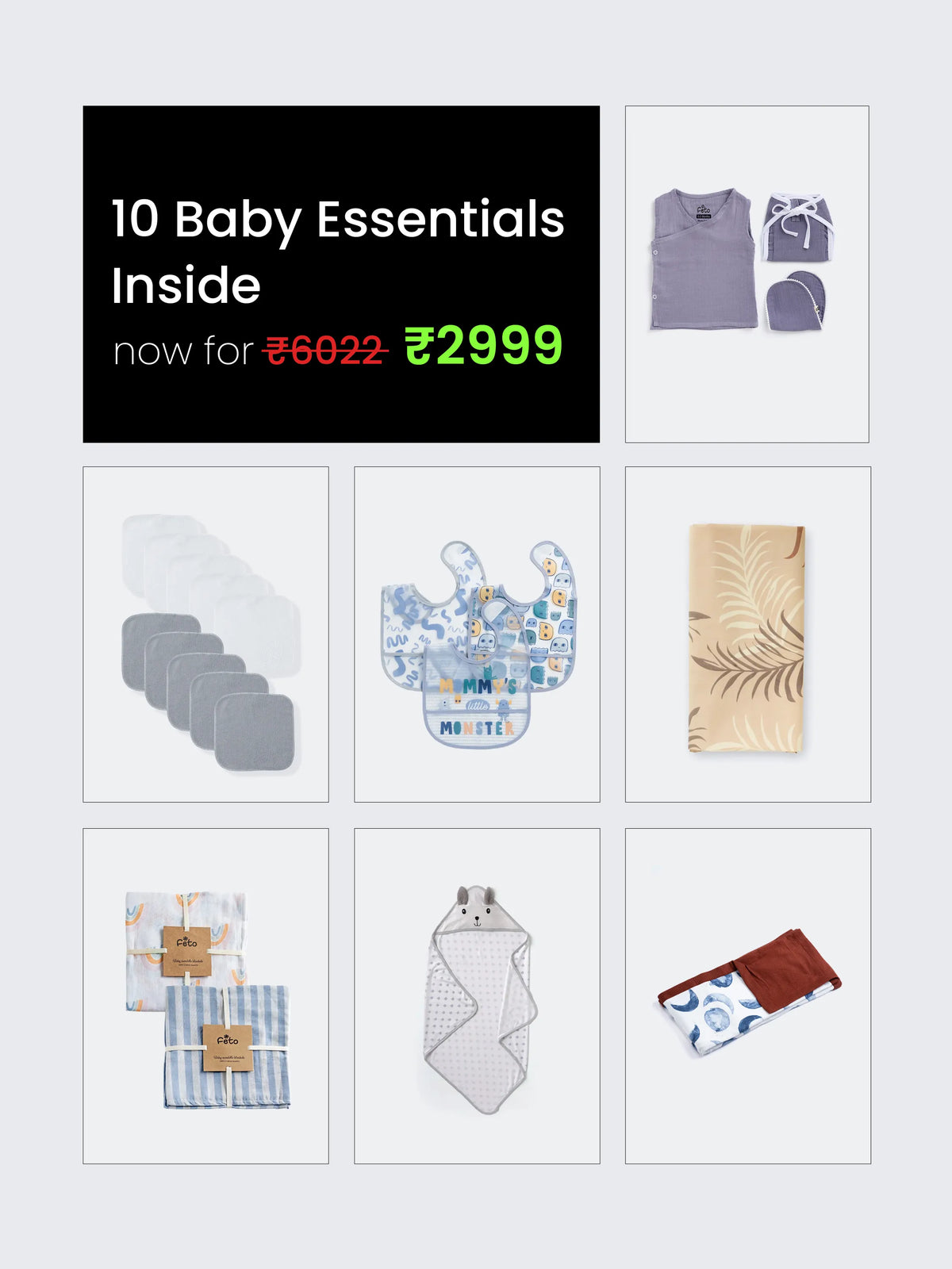 Newborn Baby essentials value pack
