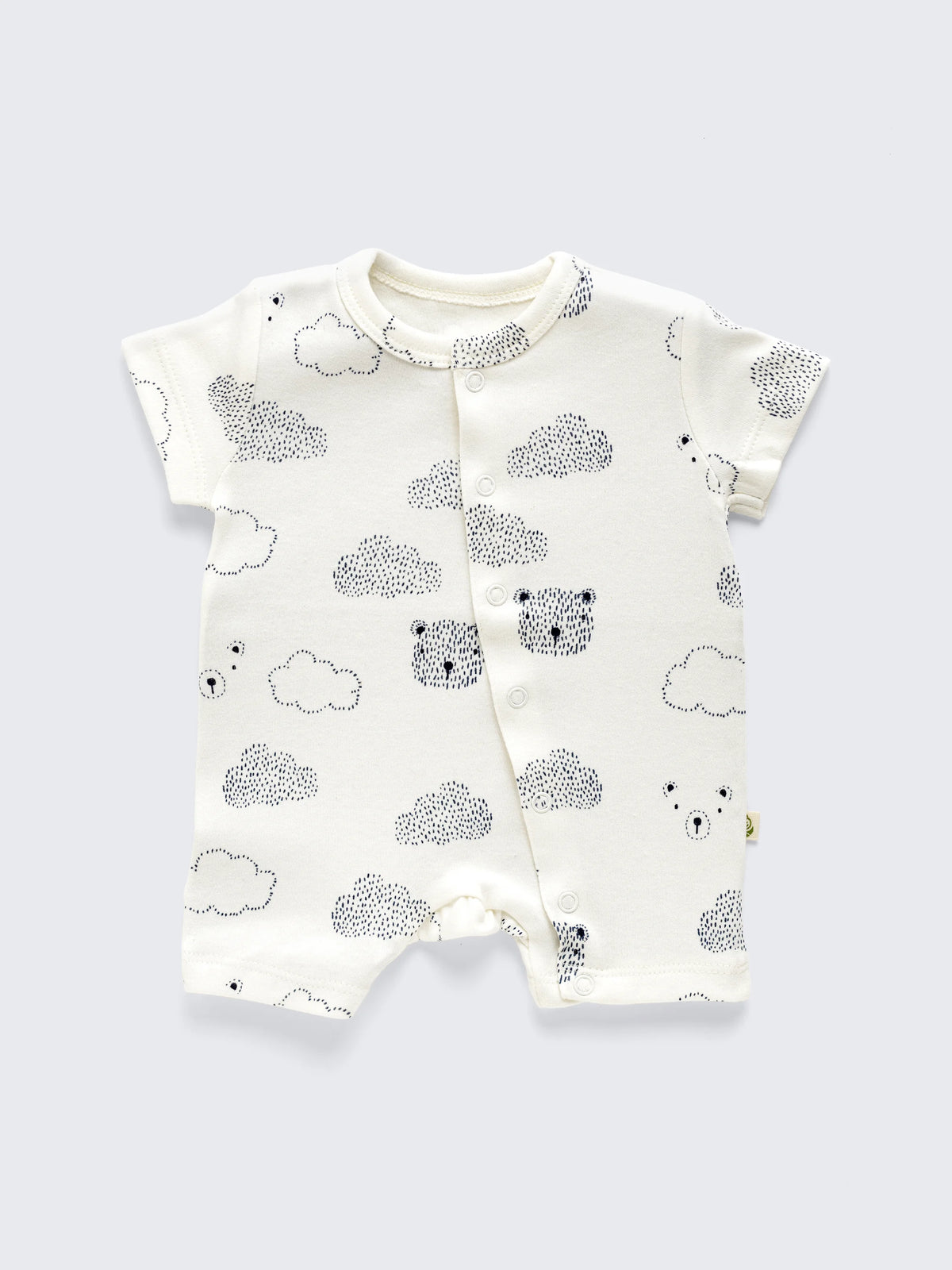 Essential Newborn Baby Kit – Pajama Set, 2 Rompers, Bear Hooded Towel & Muslin Swaddle