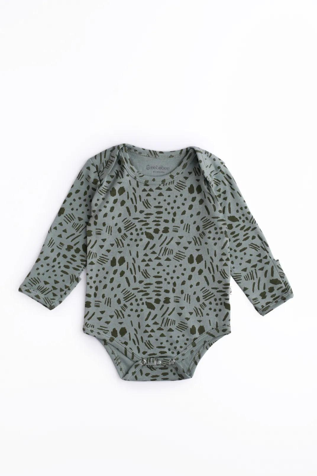5 Pc Baby Long Sleeve Bodysuits Everyday Friendly Bundle