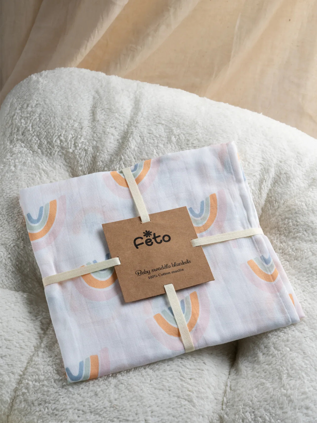 Essential Newborn Baby Kit – Pajama Set, 2 Rompers, Bear Hooded Towel & Muslin Swaddle