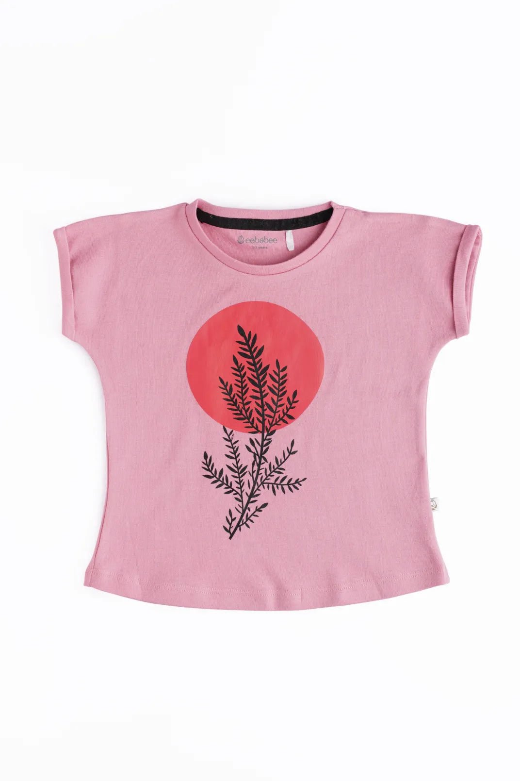 Half sleeve pink & blue graphic t-shirt combo for baby