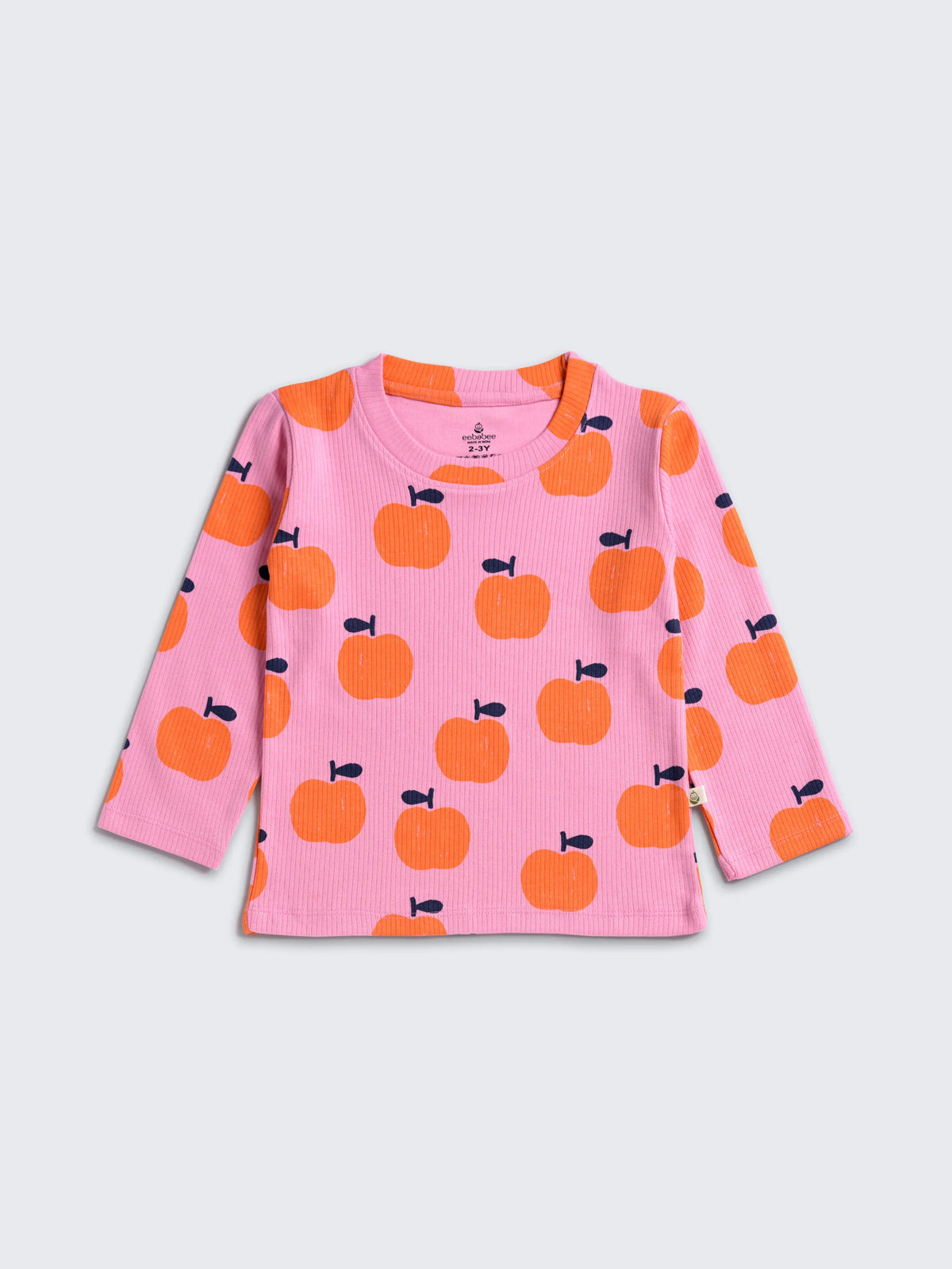 Apple Garden Full Sleeve Tee – Pink