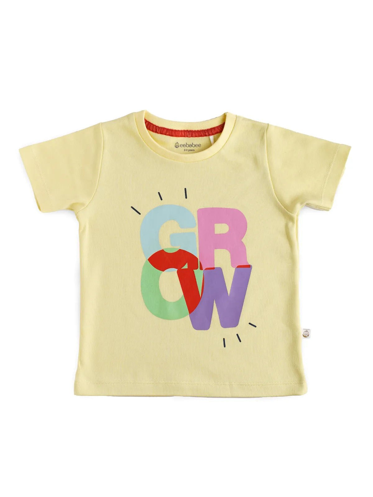 Half sleeve yellow & blue denim shorts &  t-shirt set for baby