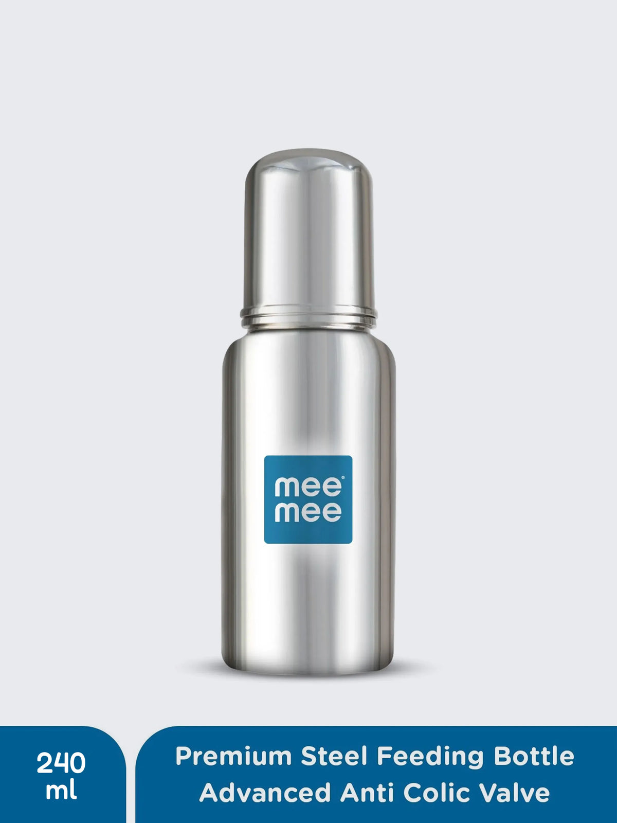 Stainless Steel Baby Feeding Bottle 240ml (304 Grade)