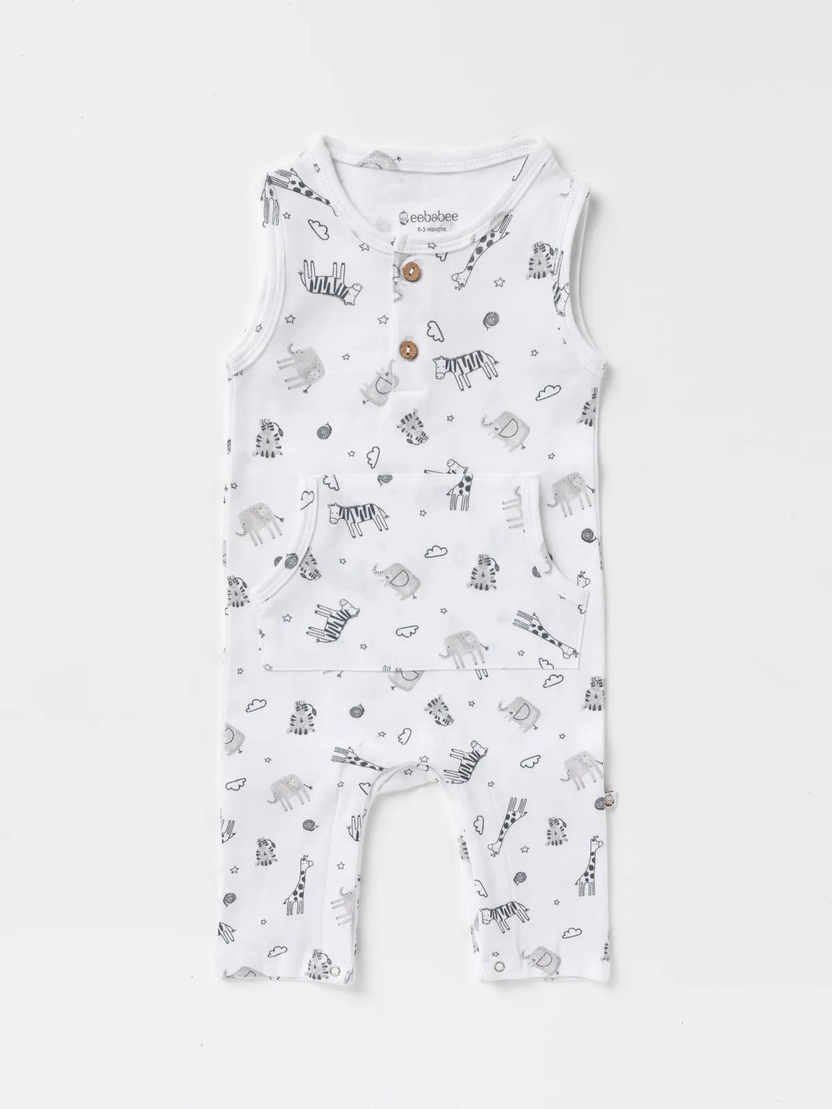 SOFT COTTON DUNGAREE SLEEVELESS