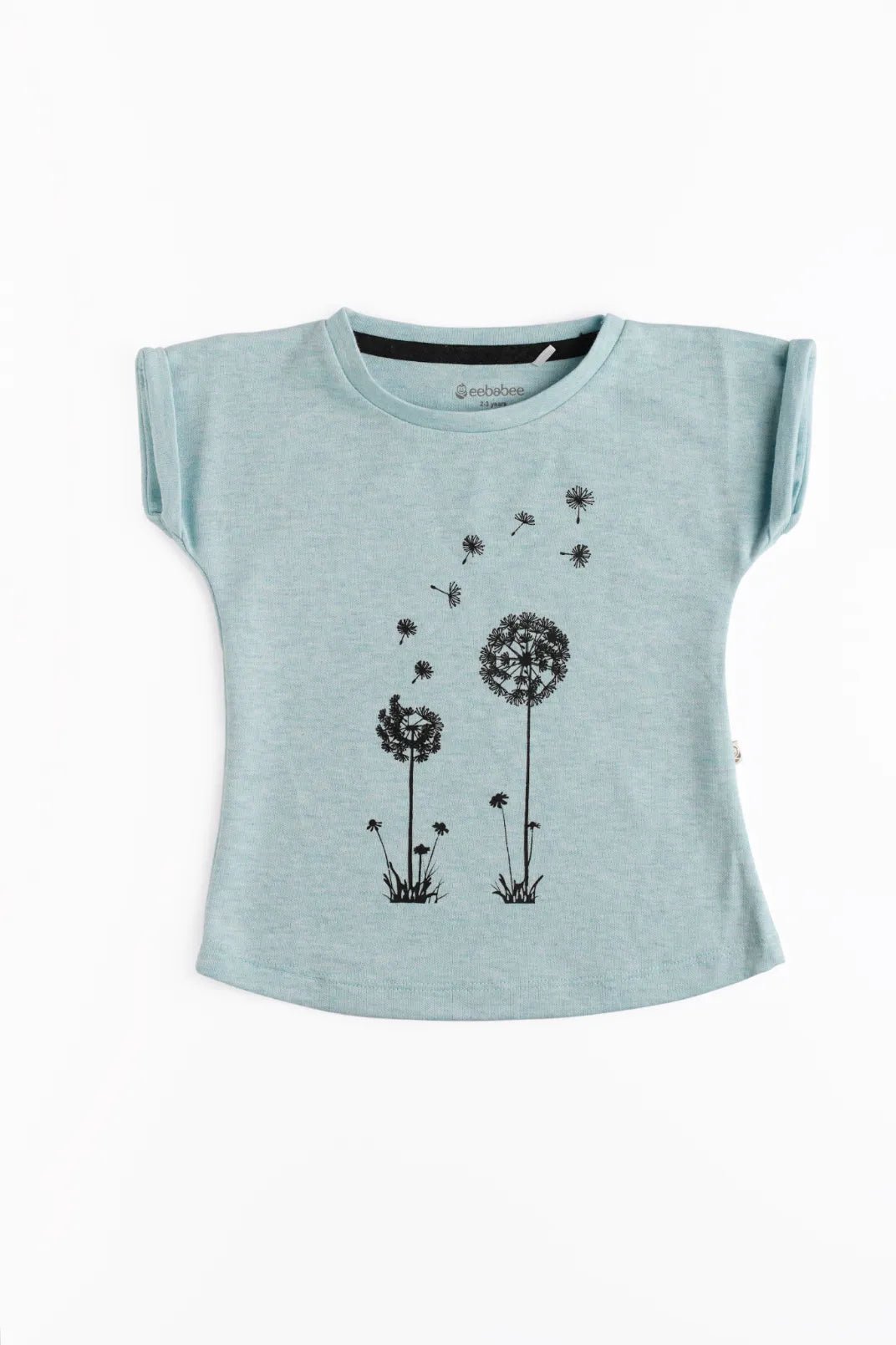 Half sleeve black, blue & pink graphic t-shirt combo for baby