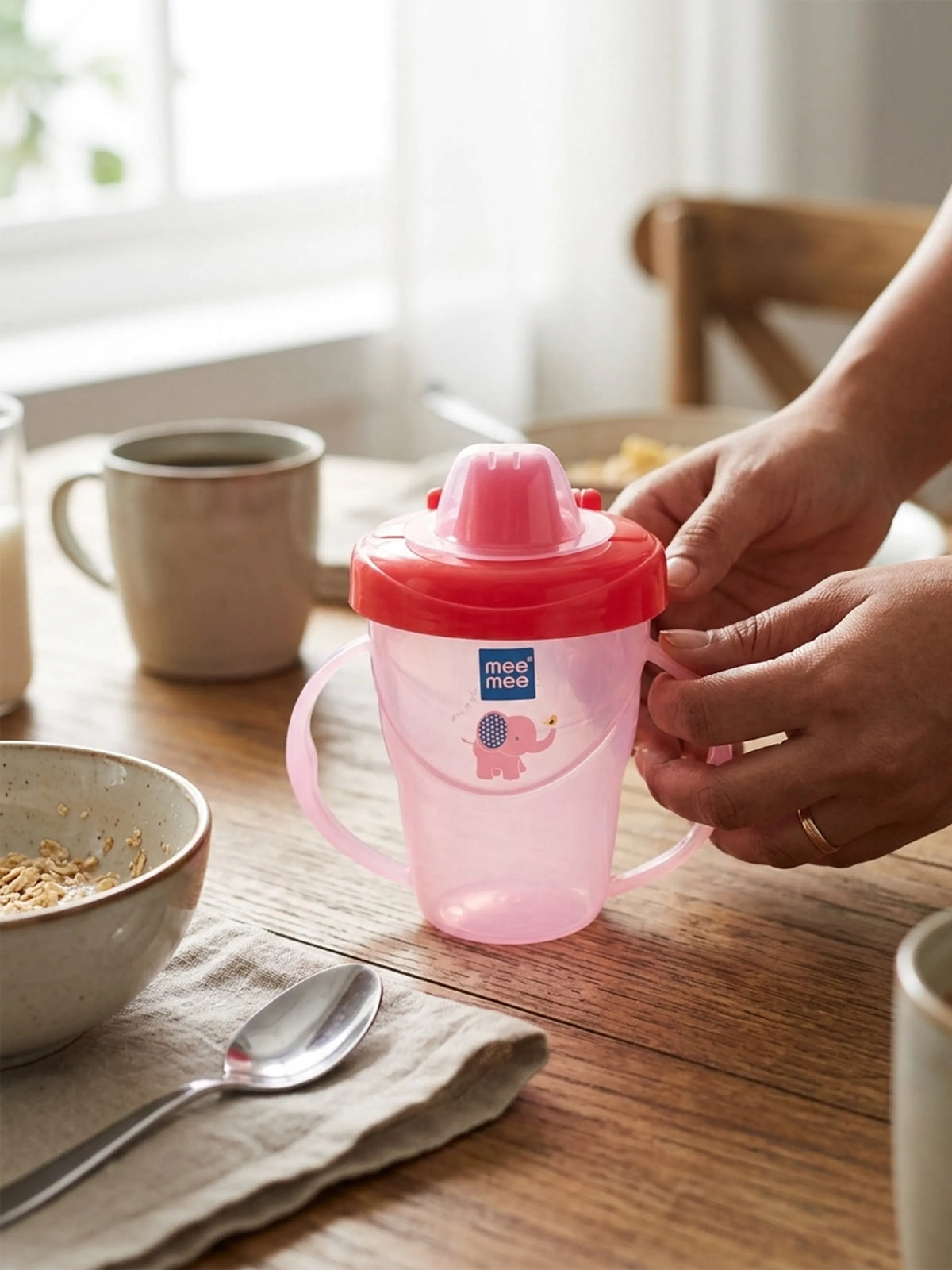 Easy Grip Baby  Sipper Cup 180ml with Handles – Baby Training Cup