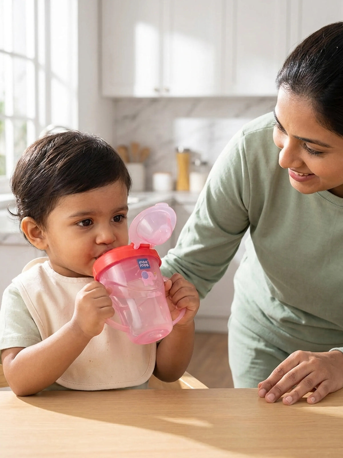 Easy Grip Baby  Sipper Cup 180ml with Handles – Baby Training Cup