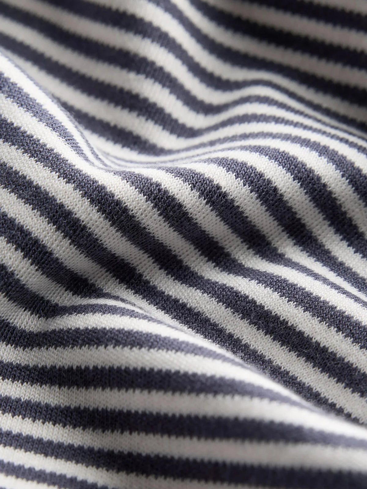 Organic Cotton Navy Striped Soft Ribbed Bodysuit