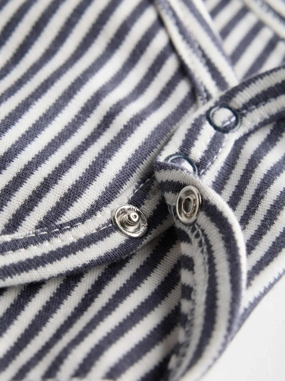 Organic Cotton Navy Striped Soft Ribbed Bodysuit