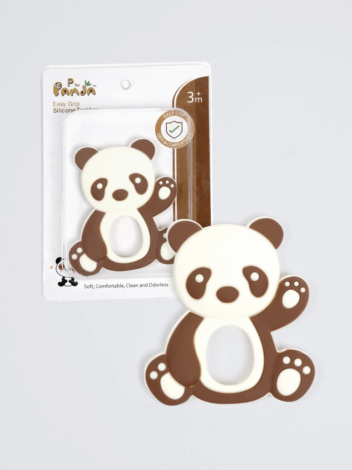 Silicone Baby Teether – BPA Free Panda Shape Teething Toy for Babies (3+ Months)
