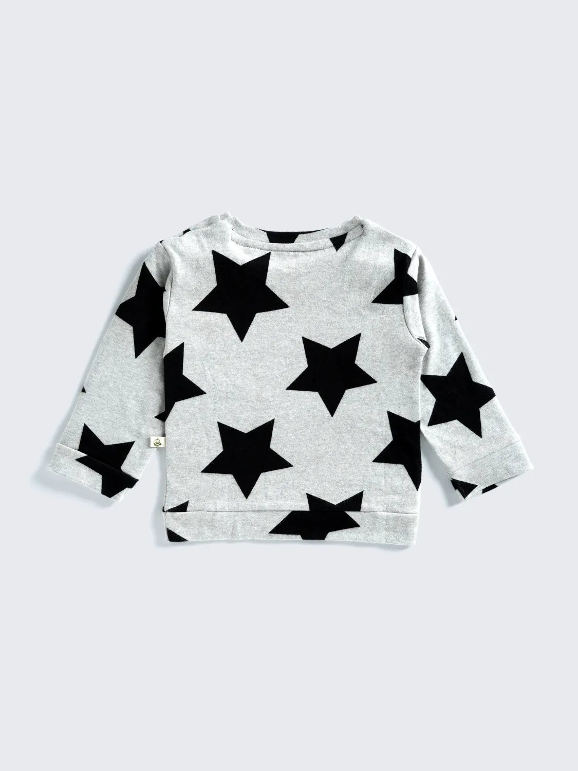 Star Print Baby Sweatshirt – Grey