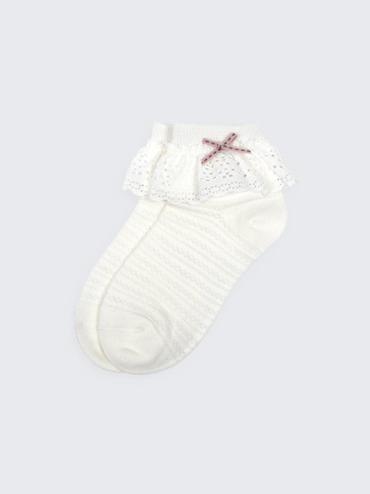 Lace Frill Baby Socks – Soft Cotton Ankle Socks for Baby Girls