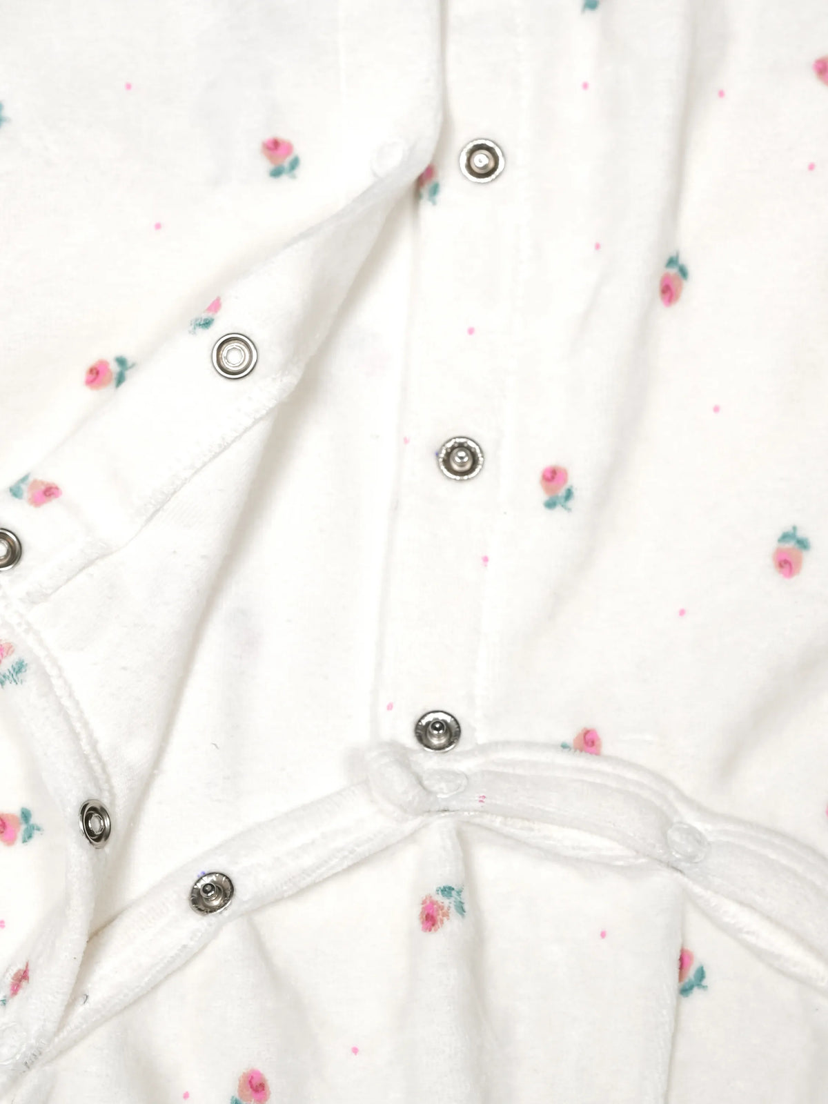 Floral Footed Romper with Cute Ear Detail – Soft Cotton Sleepsuit