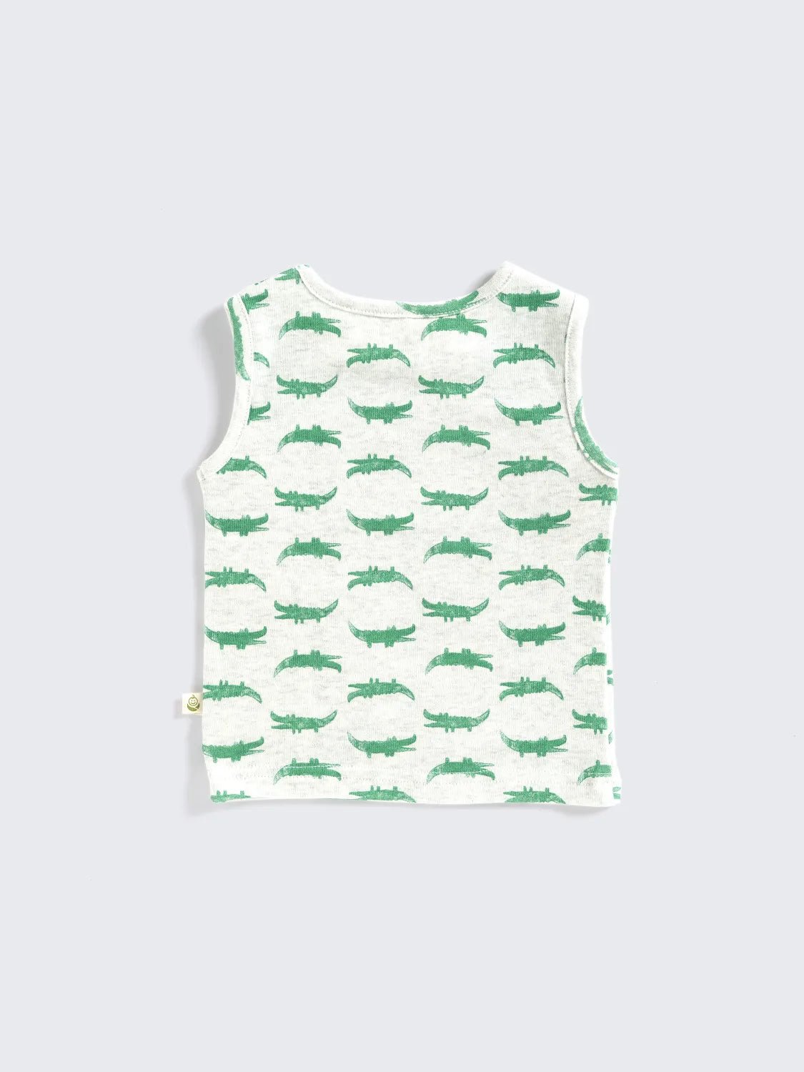 Crocodile Print - Sleeveless Unisex Baby Vest