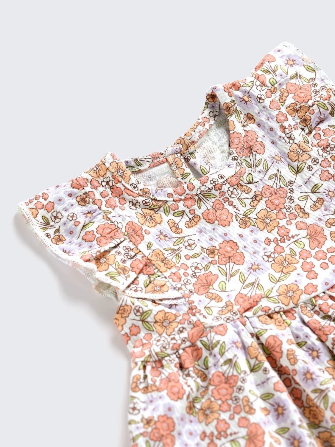 Blush Garden Flutter Frock For Baby Girl