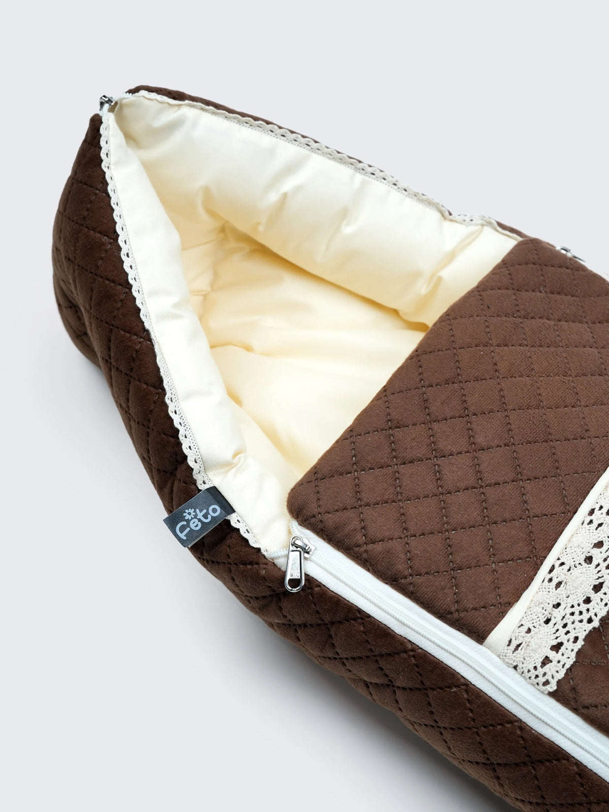Baby Carry Nest –  Brown Cotton Soft Newborn Sleeping Bag