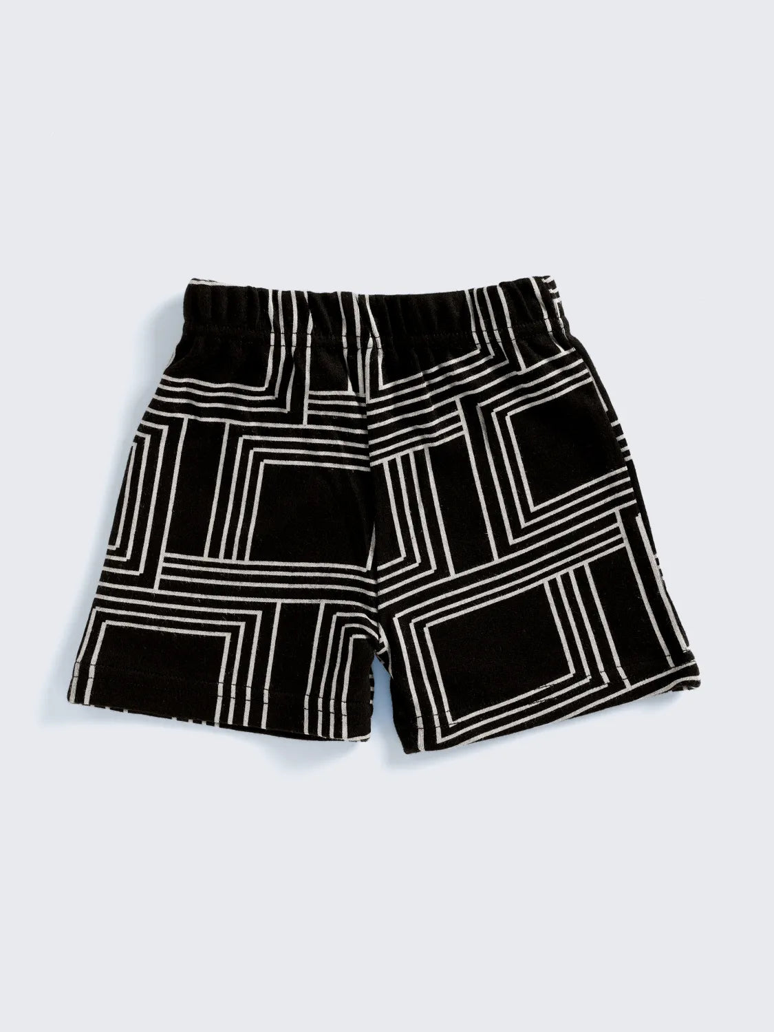 Stylish Black Square Print Co-Ord Set for Boys