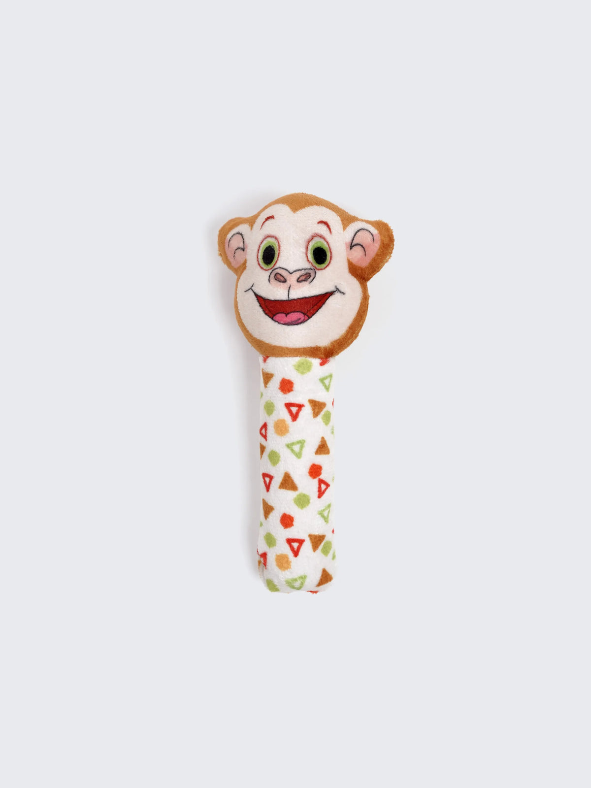 Monkey Baby Hand Rattle Toy – Soft Plush Infant Sensory Rattle for Newborns
