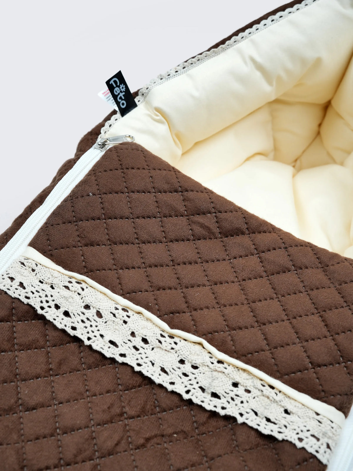 Baby Carry Nest –  Brown Cotton Soft Newborn Sleeping Bag