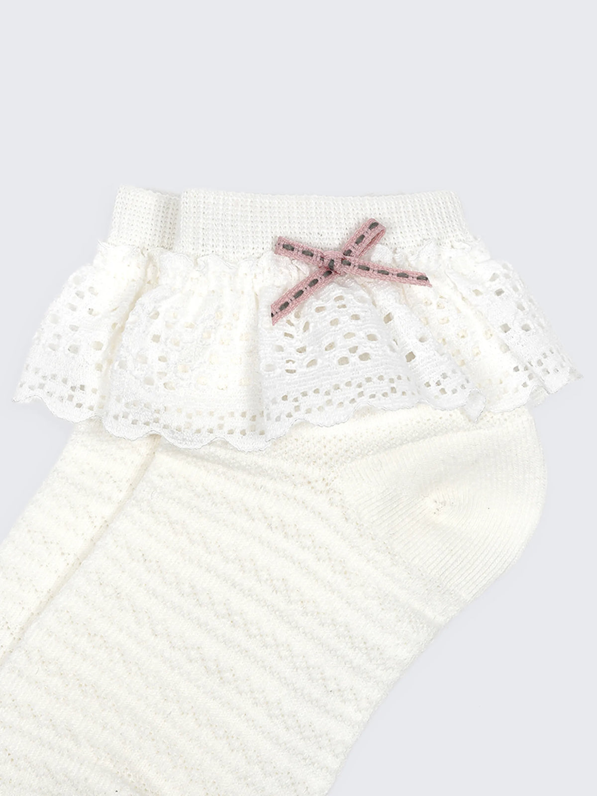 Lace Frill Baby Socks – Soft Cotton Ankle Socks for Baby Girls