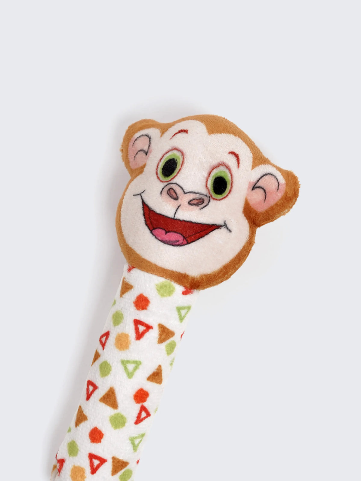 Monkey Baby Hand Rattle Toy – Soft Plush Infant Sensory Rattle for Newborns