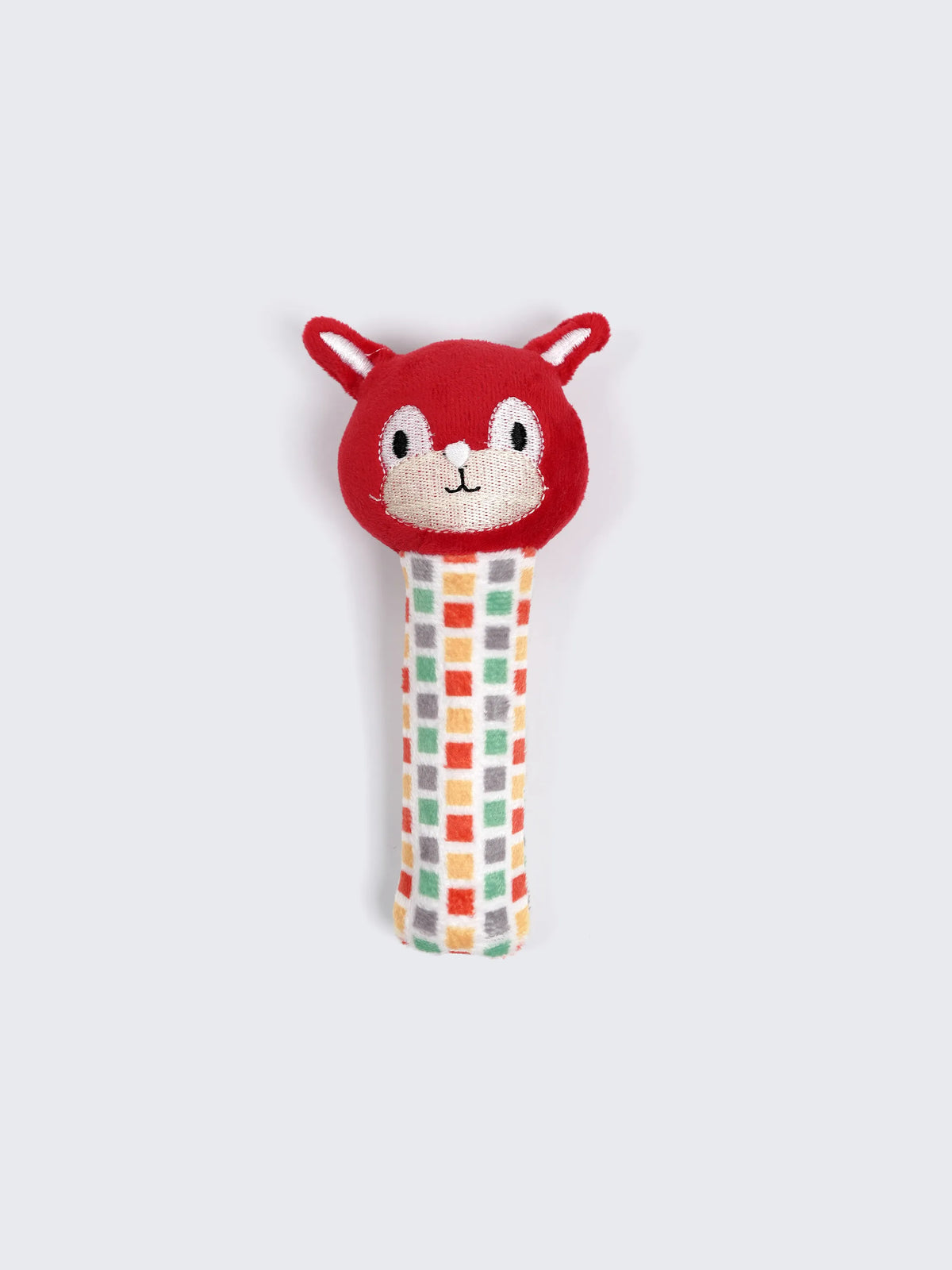 Fox Baby Plush Rattle Toy – Soft Infant Hand Rattle Sensory Toy for Newborns