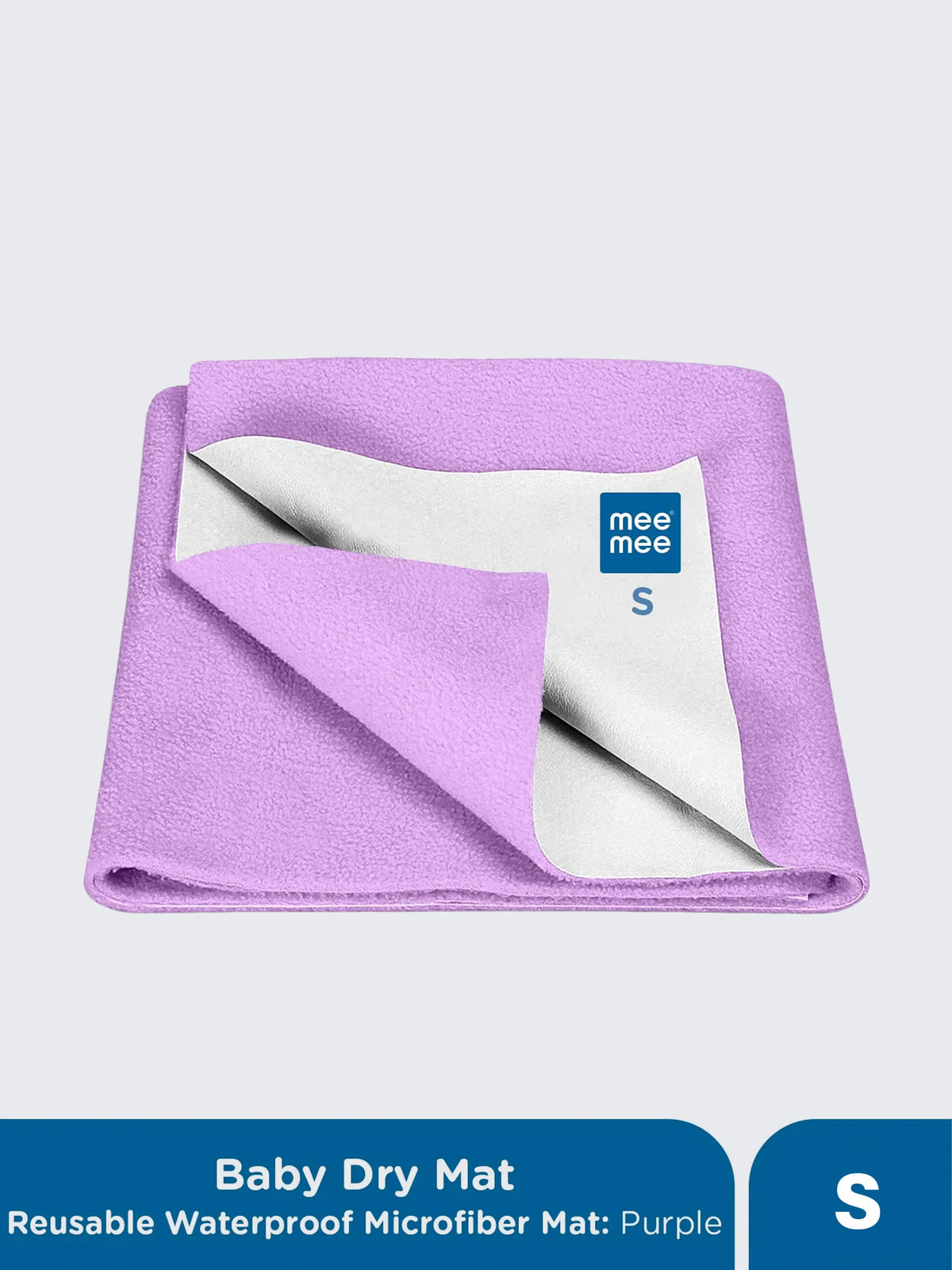 Baby Dry Mat – Reusable Waterproof Microfiber Sheet – Purple (S)