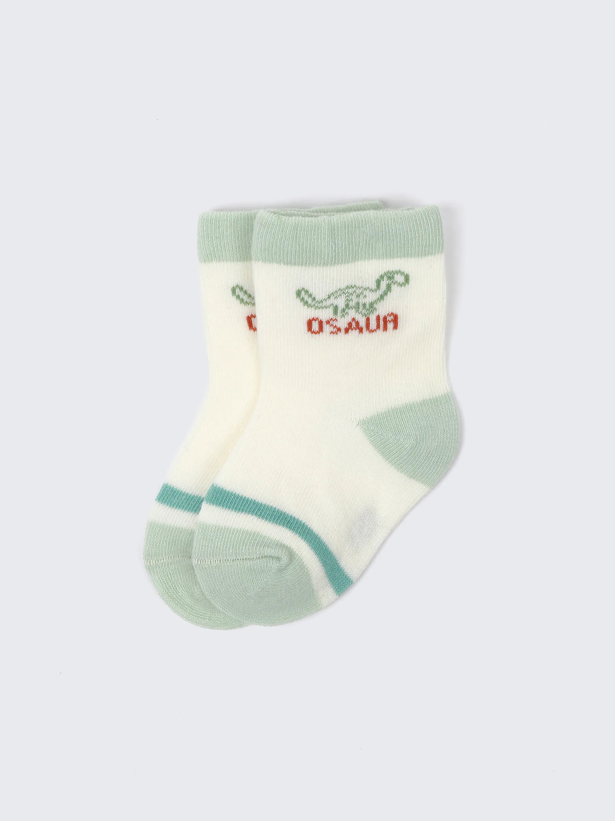 Dinosaur & Cartoon Baby Socks – 2 Pair Cotton Comfort Pack