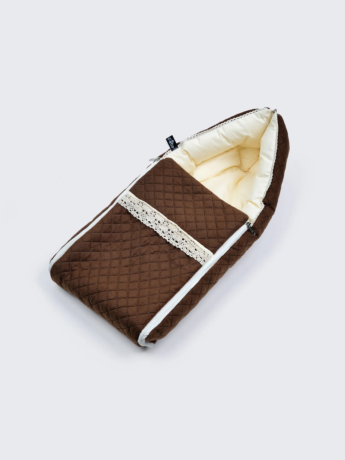 Baby Carry Nest –  Brown Cotton Soft Newborn Sleeping Bag