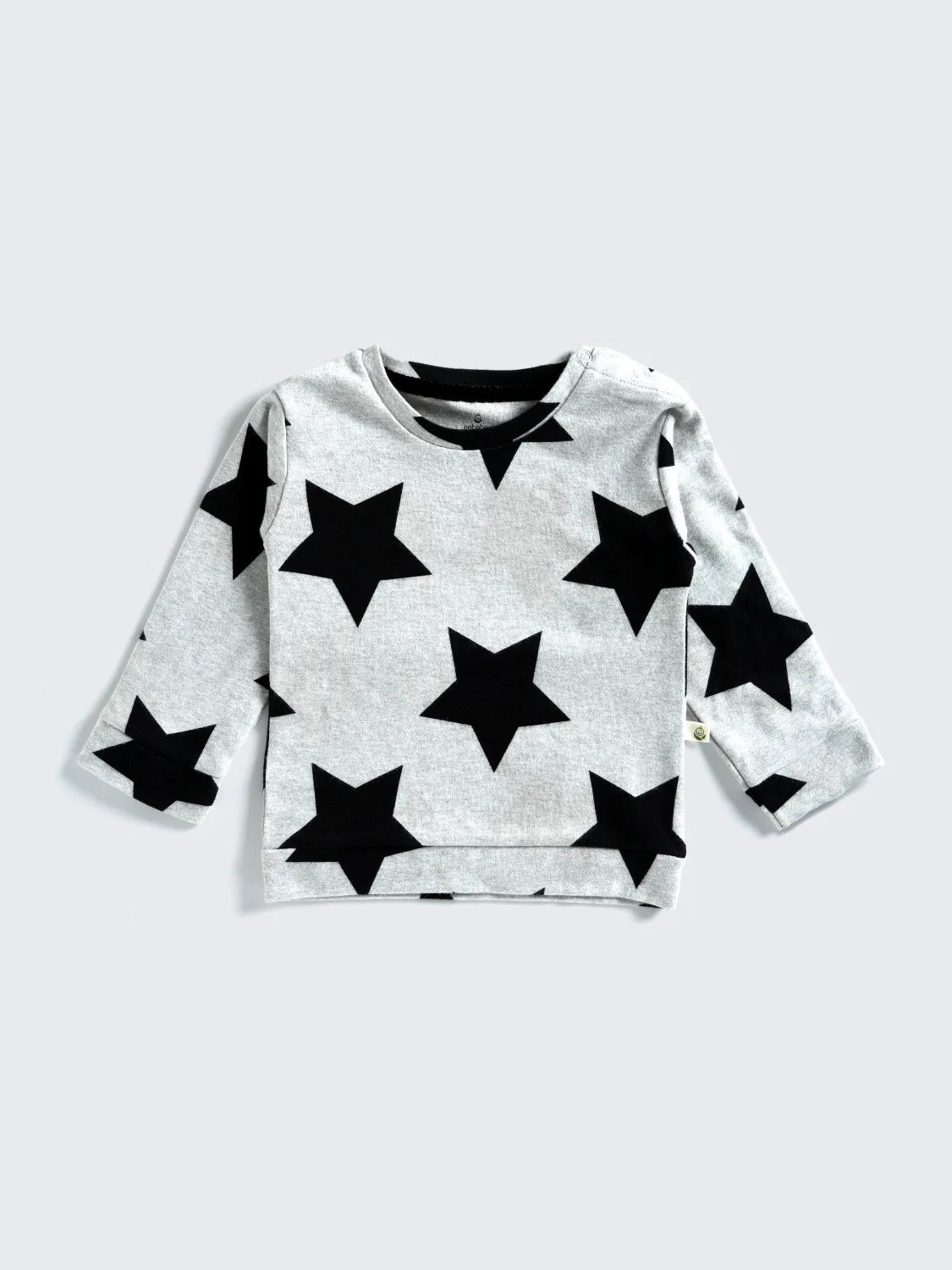 Star Print Baby Sweatshirt – Grey