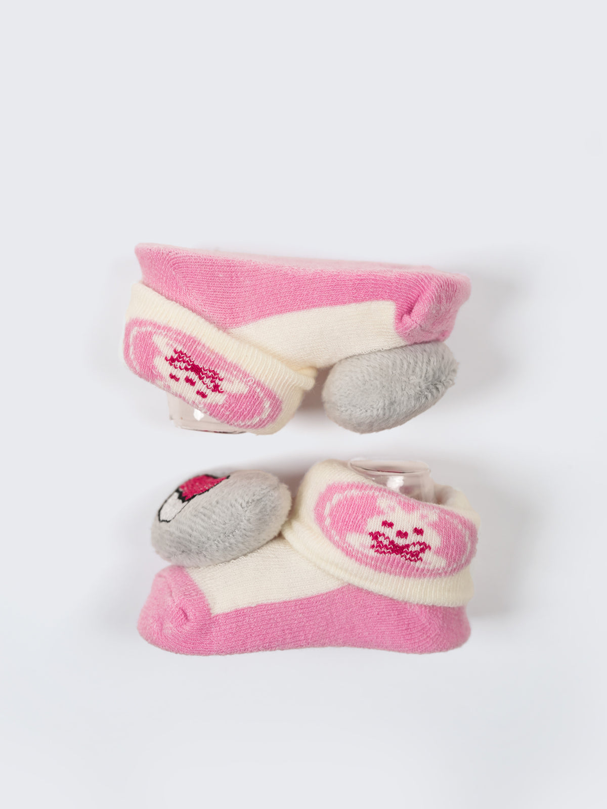 Baby Plush Rattle Socks Cupcake & Cat Design