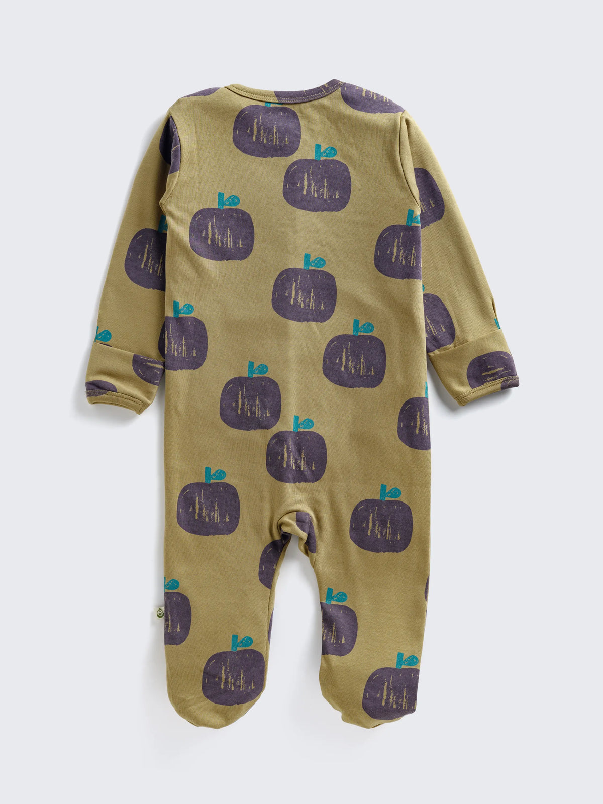 Eebabee Apple Print Footed Baby Sleepsuit with 2-Way Zip