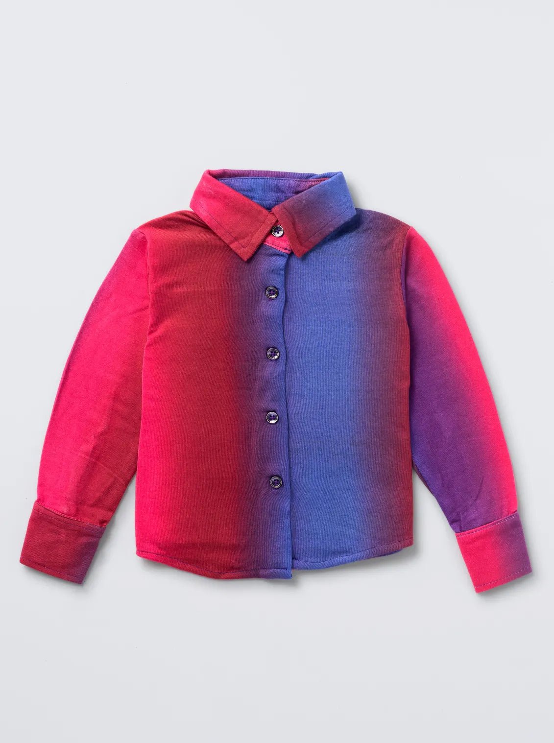 Girls Dual-Tone Pink & Blue Comfy Co-Ord Set