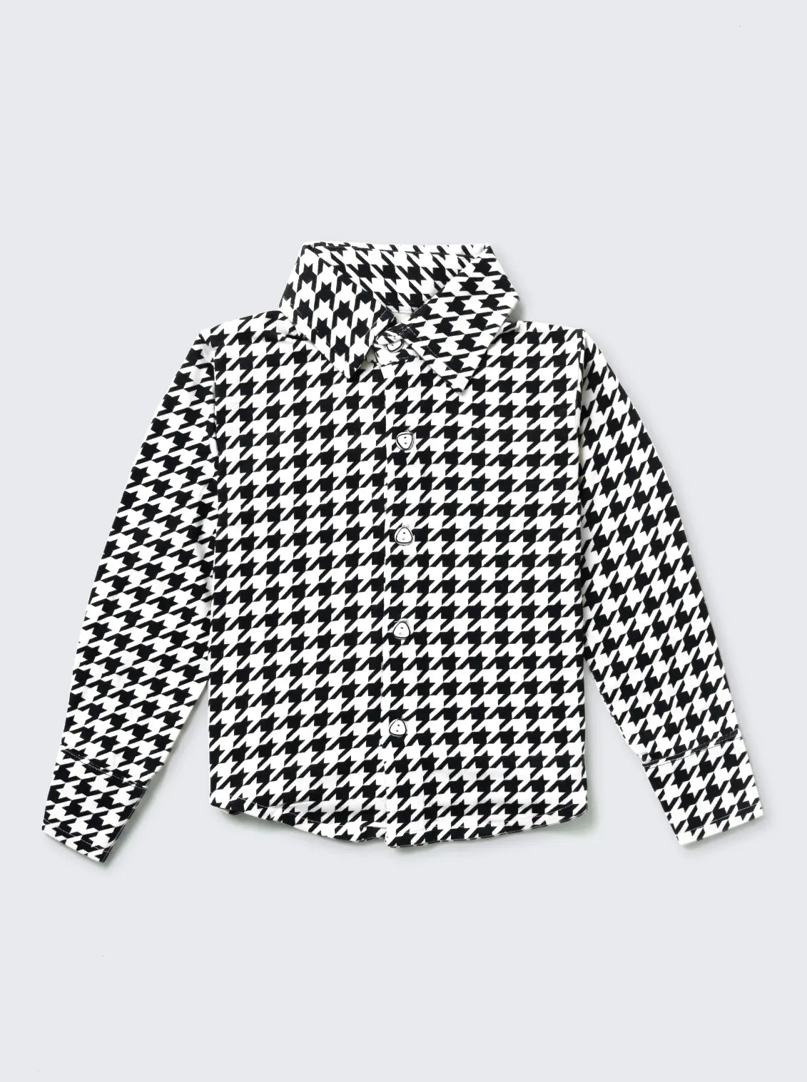 Girls Monochrome Houndstooth Comfy Co-ord Set