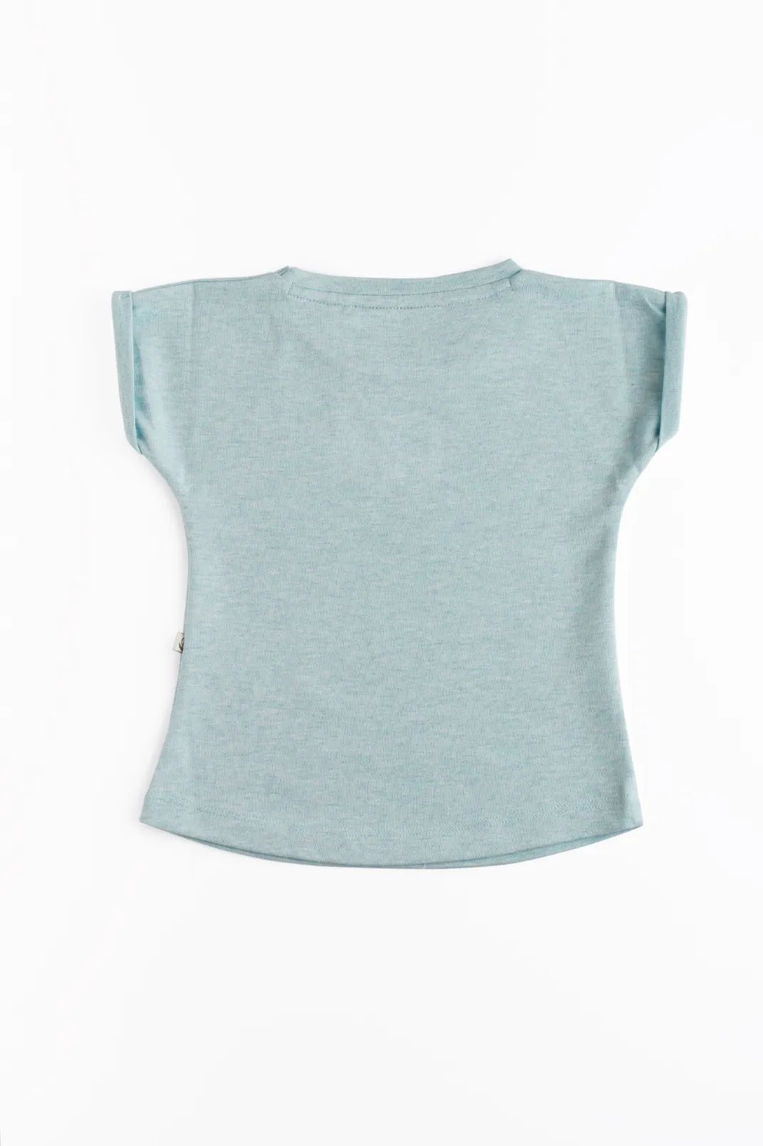 Half sleeve graphic pattern in blue graphic t-shirt for baby