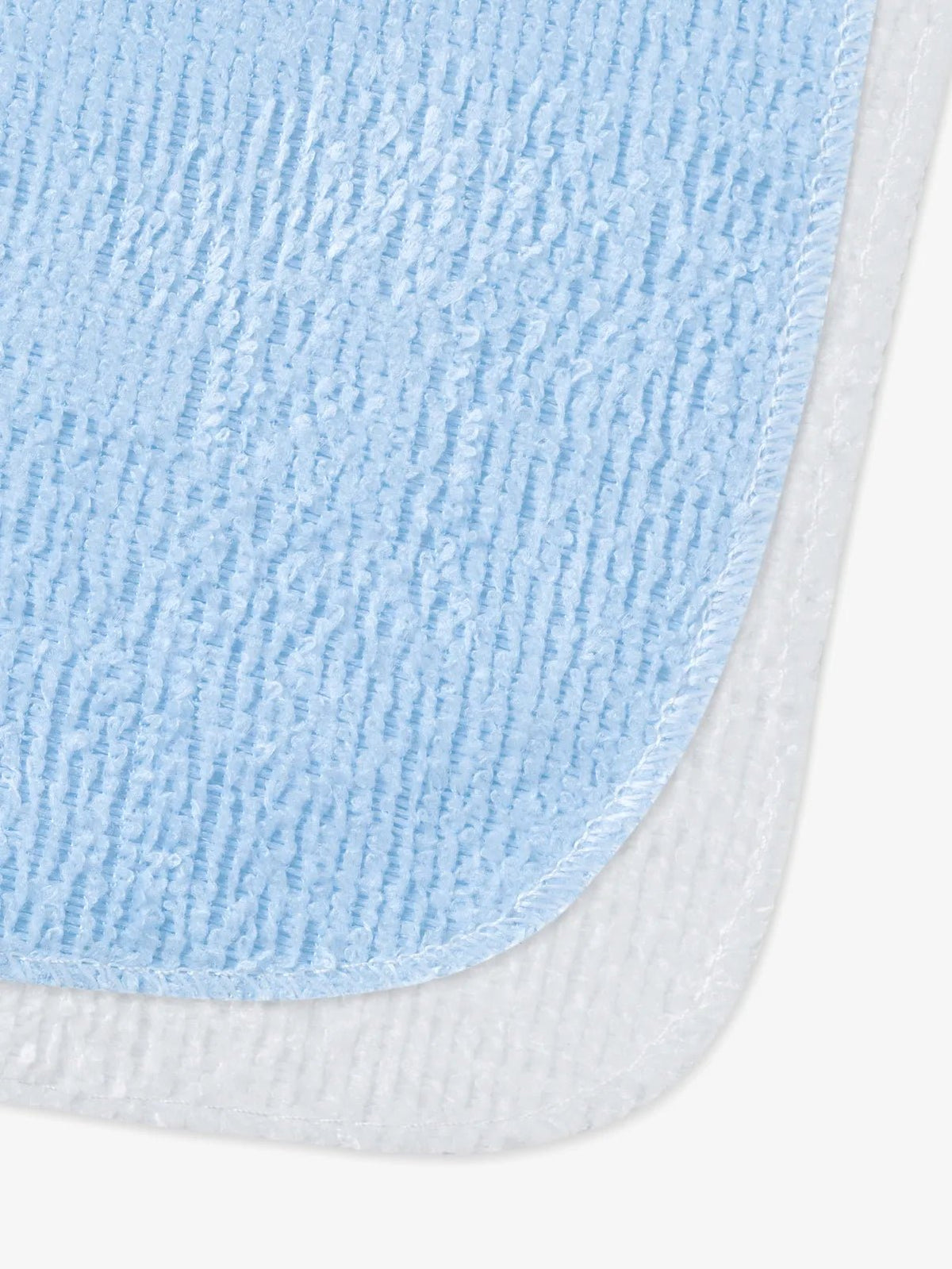 Blue & white washcloth combo for baby boys & girls