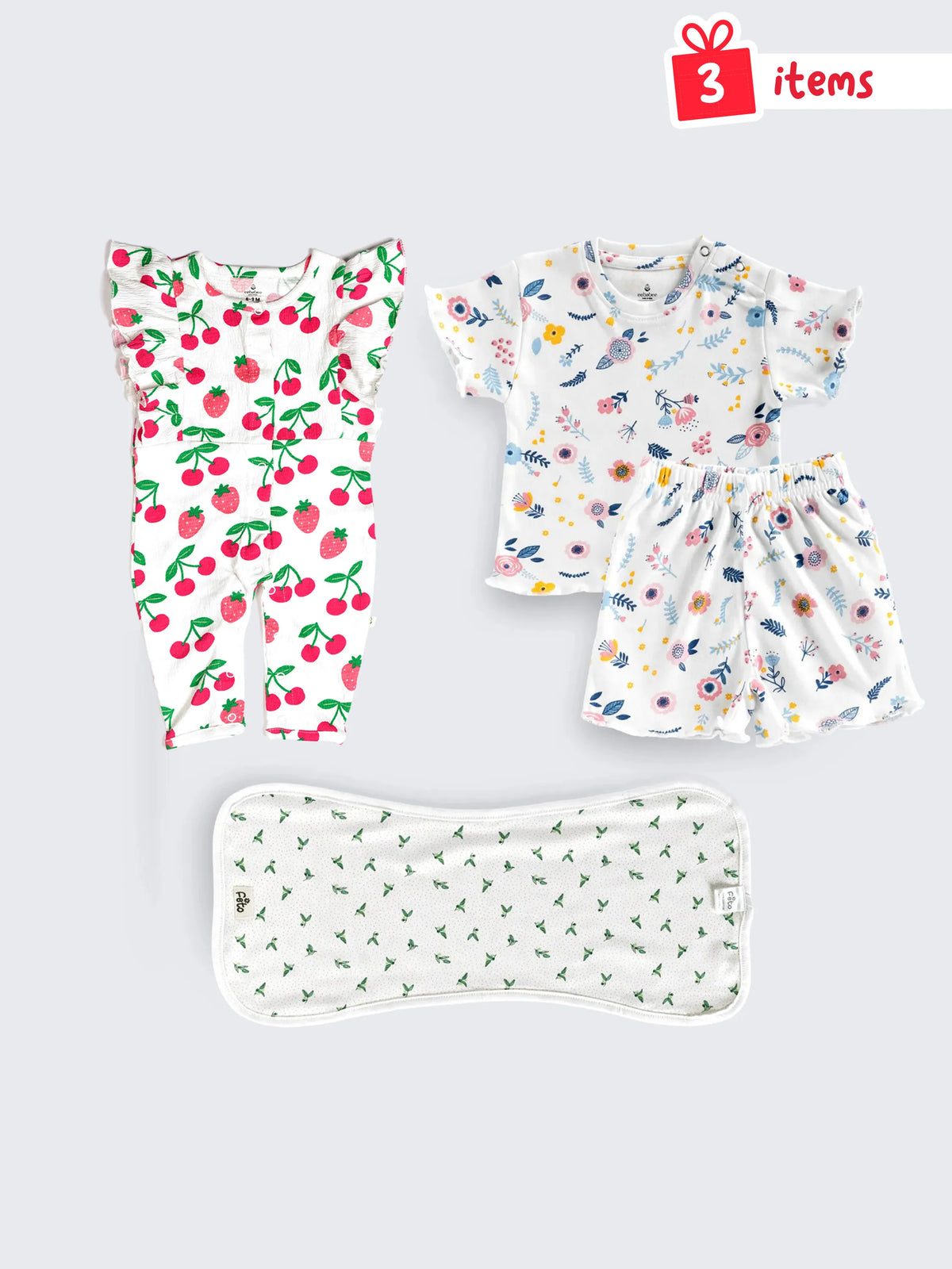 Little Comfort 3-Piece Baby Girl  Essentials Set