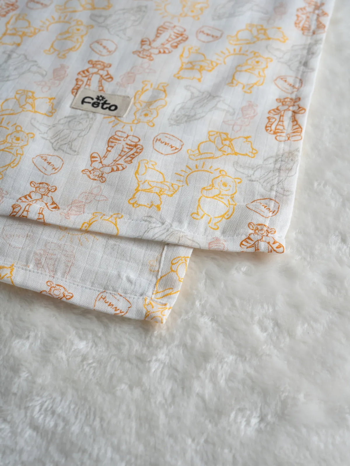 COTTON MUSLIN SWADLE WRAP 3PCS