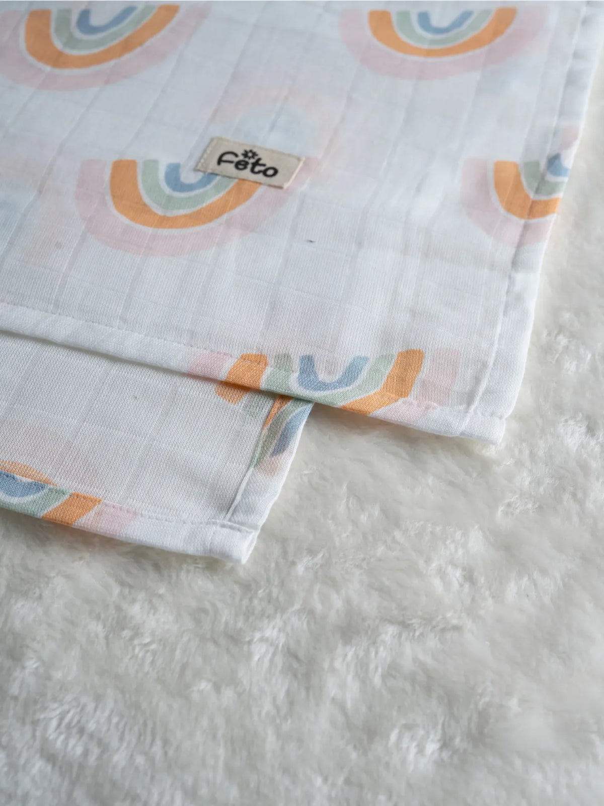 COTTON MUSLIN SWADLE WRAP 3PCS
