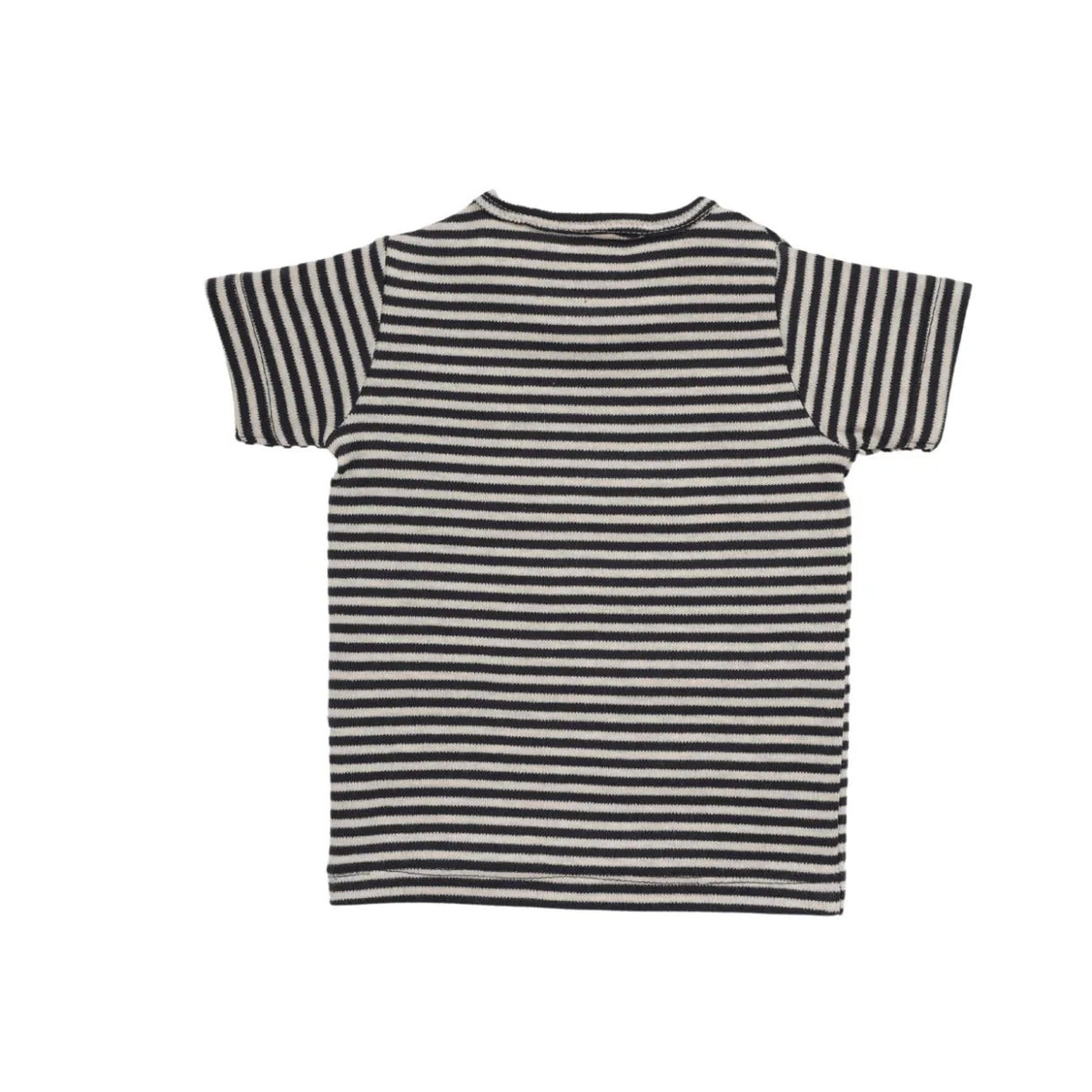 Half sleeve white & black little boys stripes t-shirt for baby