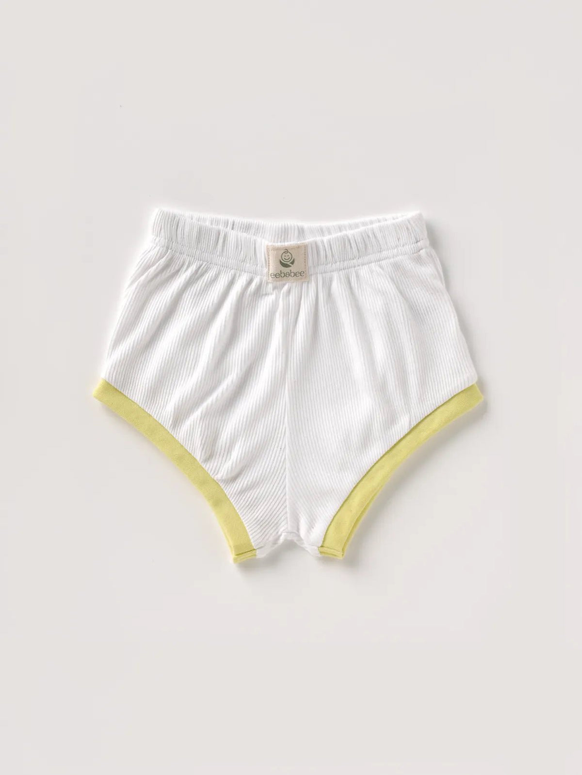 Half sleeve yellow, white summer outfit for baby